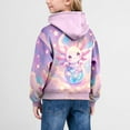 thumbnail image 5 of Hoodies for Girls Cute All Over Print Daily Casual Pullover Hoodie Top Fall Winter Girls Hoodies Size 3-5Y, 5 of 6