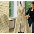 thumbnail image 5 of Soimoi Yellow Cotton Cambric Fabric Polka Dots Print Sewing Fabric Yard 42 Inch Wide, 5 of 7
