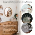 thumbnail image 7 of Parker Baby Co. Felt Diaper Caddy - Regular Nursery Organizer with Removable Dividers - Oatmeal, 7 of 7
