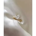 thumbnail image 2 of 2Ct Pear Cut Diamond Women's Wedding Ring In 14K Yellow Gold Plated, 2 of 5