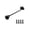 Black, variant on Stainless Steel Door Hook Lock, 3/4/6/8 Inch Hook Lock For Door, Heavy Duty Wind Proof Window Gate Hook With 4 Screws