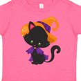 thumbnail image 4 of Inktastic Halloween Cat, Cute Cat, Black Cat, Witch Hat Boys or Girls Toddler T-Shirt, 4 of 5