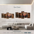 thumbnail image 4 of Elephant Stock Fancy Red Wine Tasting Wall Art - Horizontal Multi Panel Canvas - Living Room Wall Decor - Food And Drink Multi Panel - Brown And Gray Decor - 94" x 48", 4 of 8