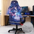 thumbnail image 4 of Binienty Rose Wolf Game Chair Seat Covers Washable Seat Cushion Protectors Slipcover 4Pcs Easy Installation Office Desk Chair Cover for Home, Shop, Office, 4 of 8
