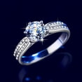 thumbnail image 4 of Apaison Delicate 1&2&3 Carat Moissanite 925 Sterling Silver Rings for Women - Female Wedding Engagement Jewelry Gift, 4 of 7