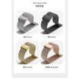 thumbnail image 4 of Suitable for Samsung Huawei GT2 stainless steel three-bead solid strap silicone strap Milan steel mesh strap 22mm three solid black steel strap 22mm, 4 of 4