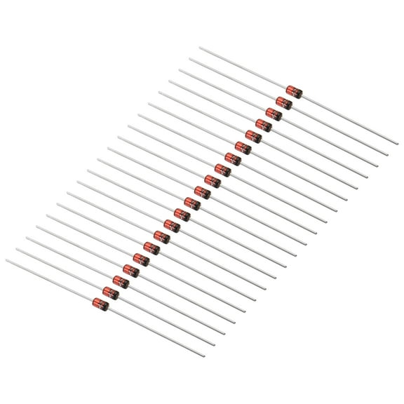 Uxcell Zener Diode 1W Zener Diode Assortment 5.1V DO-41 0.16 x 0.09inch (L x OD) 20Pack