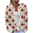 thumbnail image 2 of Jsaierl Cardigan de Noël pour Femmes Chaud Ouvert Confortable Tricoté Moche Tenues de Mode Manches Longues Veste Chandail, 2 of 3