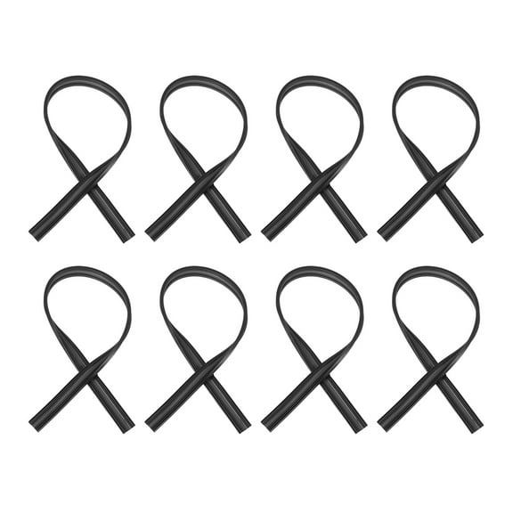 OUNONA 8pcs Wiper Blade Refills 65cm Frameless Black Rubber Windshield Wiper Blades Car Wiper Blade Attachment