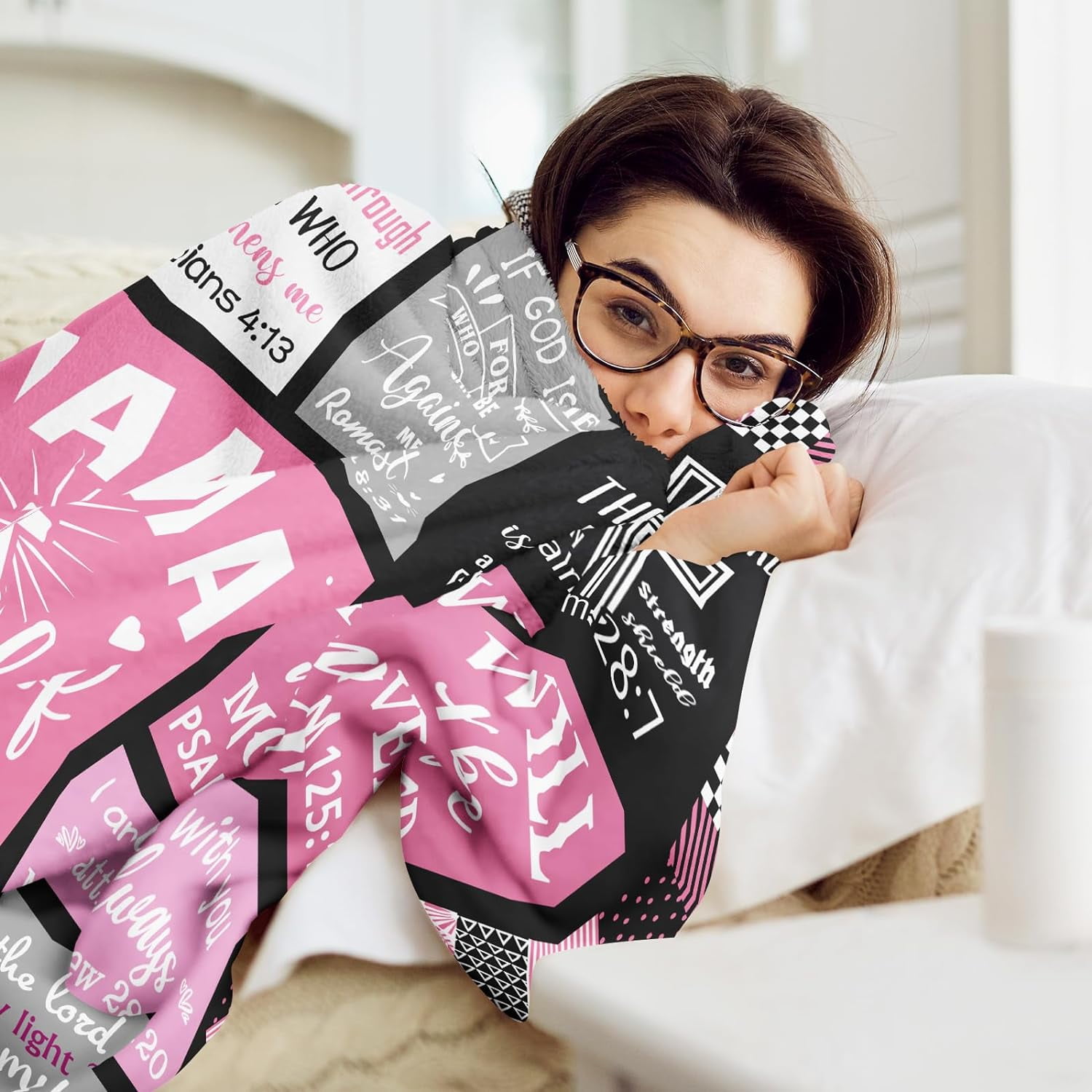 Christian Gifts for Women Blanket 50"x40" - I Am a Child of God Blankets - Inspirational Religious Gifts - Catholic Spiritual Gifts for Women