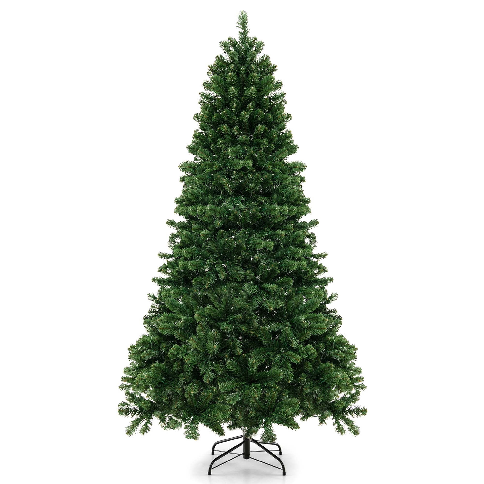 Costway 7ft Artificial Christmas Tree 700 Warm LED Lights Xmas
