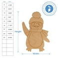 thumbnail image 4 of Penguin Cutout 22-inch, Pack of 3 Unfinished Christmas Wood Cutouts for Crafts, Door Hangers, and Party Décor, by Woodpeckers, 4 of 6