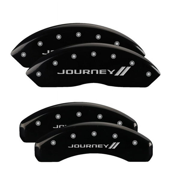 MGP 4 Caliper Covers Engraved Front & Rear Bowtie Black finish silver ch Fits select: 2011 ,2013 CHEVROLET SILVERADO K1500 LT