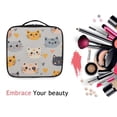 thumbnail image 6 of FORMRS Travel Makeup Bag Large Capacity Train Case Cosmetic Organizer with Adjustable Dividers, Cute Cartoon Cat, 6 of 8