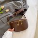 thumbnail image 2 of Riñonera Bolso de Pecho Retro Pack PU Cuero Sling Simple para Mujer Mujer ( ) Café, 2 of 8