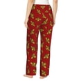 thumbnail image 3 of Sigee Hohey Bee Golden Print Women's Soft Pajama Pants - Breathable and Comfortable Lounge Sleep Bottoms with Elastic Waistband and Pockets-, 3 of 9