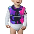 thumbnail image 6 of Zufioo Neon Toy Cat Reflections Print Toddler Adjustable Waterproof Bib, 11.6x15 Inch Feeding Bib Suitable for 6-24 Month Babies, 6 of 8