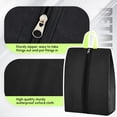 thumbnail image 2 of Smell Proof Shoe Bag for Travel Water-resistant Odor Cleat Bag Absorbing Lightweight Golf Soccer Shoe Storage Organizer Pouch with Zipper for Gym Sports Travel Work(Black), 2 of 5