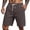 Shorts-Dark Gray, variant on LEKWK Casual Shorts for Men Linen with Pockets Soft Elastic Waist Beach Shorts Drawstring Lounge Relaxed Straight Leg Walking Shorts Holiday Vacation Daily Wear Dark Gray L