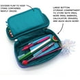 thumbnail image 4 of OMG ORGANIZE MY GEAR Cute Pencil Case for Kids, Pen Storage Pouch Large Capacity, Zipper Mesh Pocket Compartment, Multi-Slot Pencil Bag Pen Case (Mermaids), 4 of 5