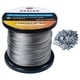 thumbnail image 1 of Cuerda de alambre Dasleo - Cable de alambre de acero inoxidable 304 - Cuerda de alambre de acero inoxidable de 1/16 de pulgada resistente al agua y al óxido de 328 pies - Núcleo de hebras de 7x7 - 100, 1 of 5