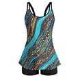 thumbnail image 5 of 2026 Women Two Piece Tankini Swimsuit Tummy Control Plus Size Long Torso Top and High Waisted Boyshorts Bathing Suits, 5 of 6