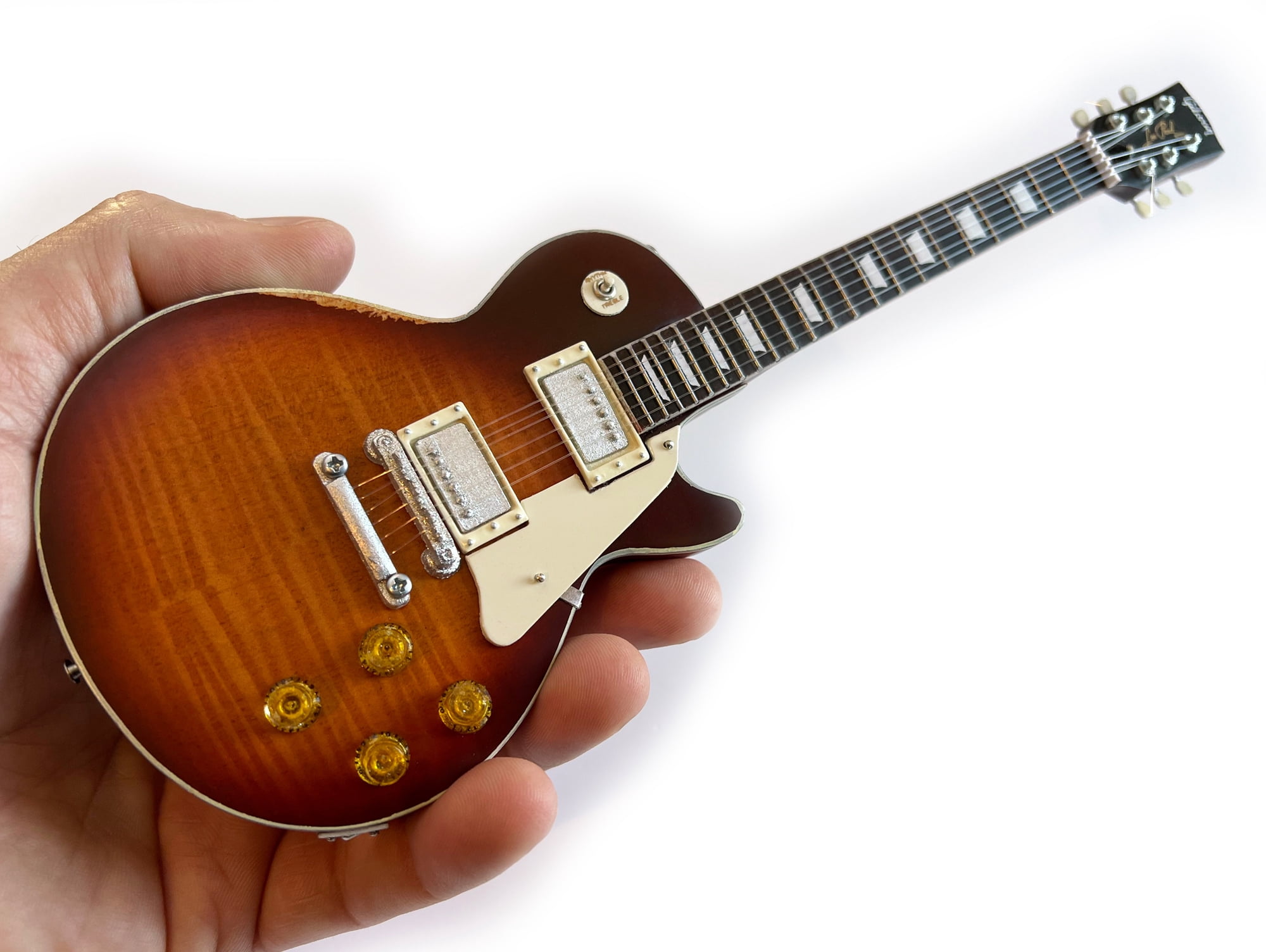 Réplique Miniaturisée De Guitare Gibson SG EDS-1275 Doubleneck White - Don Felder Axe Heaven - Neuf 2023