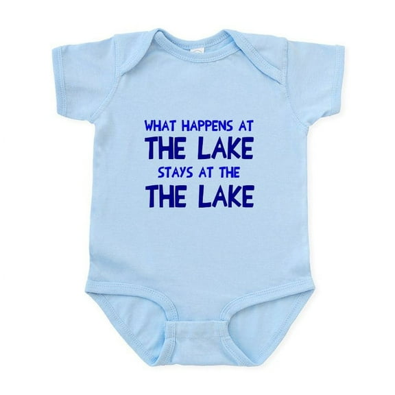 CafePress - Happens At Lake Stays Infant Bodysuit - Baby Light Bodysuit, Size Newborn - 24 Months