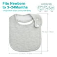 thumbnail image 2 of Benoxine Unisex Baby Bibs: Cotton, 12-Pcs Set for Newborns Drooling & Teething, 2 of 8