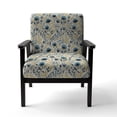 thumbnail image 4 of Designart "Fusion Of Natural Plants II" Beige Plants Upholstered Accent Chair - Bohemian & Eclectic Arm Chair For Bedroom, 4 of 5