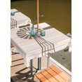 thumbnail image 2 of Outdoor Tablecloth with Umbrella Hole for Patio/Picnic/Party/Camping, Rustic Windmill Waterproof Table Cloth Square Cover Washable, Vintage Country Farmhouse Wooden Grain (54"x 54"), 2 of 8