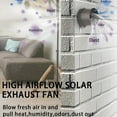 thumbnail image 2 of Solar Fan,25W Solar Panel+8" High Speed Solar Powered Fan with Bracket,Solar Fan for Chicken Coop with Power Adapter,Waterproof Solar Exhaust Fan,Solar Power Fan for Greenhouse,Shed(Grey), 2 of 7