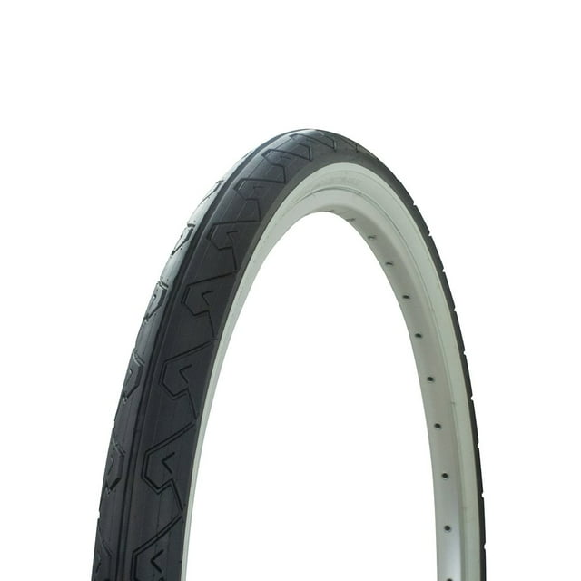 Fenix Pneu de Bicyclette à Bande de Roulement Slick, 26 x 1,95, (Noir/blanc)