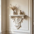 thumbnail image 4 of Baroque Ornate Wall Shelf, Vintage Carved Floating Corbel Display Shelf, Decorative Wall‑Mounted Rack for Bedroom, Living Room, Bathroom & Home Decor, 4 of 7