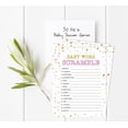 thumbnail image 2 of Inkdotpot 50-PackBaby WordScrambleBaby ShowerGame Cards Confetti Star Gender Neutral Party Supplies-Fun Baby Shower Game Favors, 2 of 6