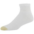 thumbnail image 3 of Gold Toe Men's 656p Cotton Quarter Athletic Socks, Multipairs, White (6-Pairs), Large, 3 of 3