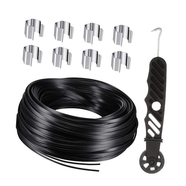 Kit de reparación de mosquiteros, mosquiteros para ventanas, suministros de 49,21 pies de largo, piezas de repuesto para mosquiteros de puertas para