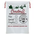 thumbnail image 3 of Holiday Santa Sack Terciopelo suave de buena calidad con grandes sacos de Navidad de terciopelo con monograma de Pom Pom, 3 of 4