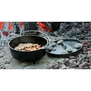Lodge 6 Quart Cast Iron Camp Dutch Oven, L12CO3