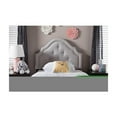 thumbnail image 3 of Rustic Romance Modern Upholstered Headboard, Button Tufted, Nail Head Trim, Wall Mounted, Predrilled Holes, 3 of 6