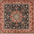 thumbnail image 1 of Ahgly Company Machine Washable Indoor Rectangle Traditional Light Copper Gold Area Rugs, 4' x 6', 1 of 7