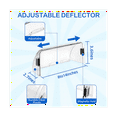 thumbnail image 4 of SNNROO Adjustable Magnetic Air Deflector Easy Adjust Between 8-14In for Floor Registers  Vents  Sidewall Floor Vent Deflector-2, 4 of 5