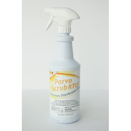 ParvoScrub RTU: Veterinary Disinfectant & Kennel Cleaner, 1 (Best Disinfectant For Kennel Cough)