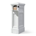 Step2 Atherton Reserve White Lockable Package Storage Mailbox, Plastic