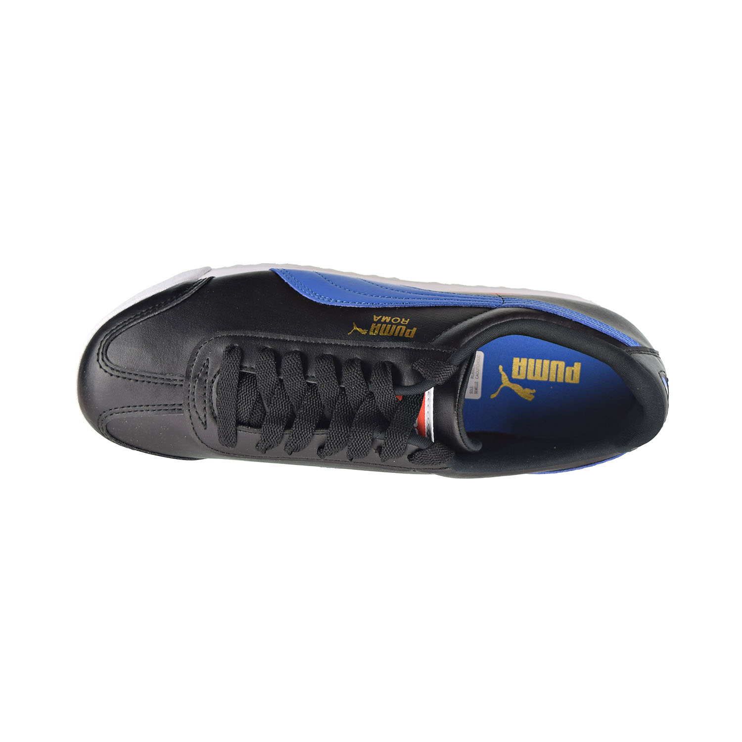 Puma Roma Basic+ Men's Shoes Puma Black-Palace Blue 369571-10 - image 5 of 6