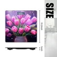 thumbnail image 2 of High Precision Body Weight Scale Smart Bathroom Scales with Large LCD Display(400lbs),Decorative for Bedroom-Beautiful Bouquet Of Pink Tulips In Elegant Vase, 2 of 4