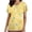 Yellow, variant on Easter V Neck T Shirts for Women Short Sleeve Scrub Tops Shirt with Pockets Easter Egg Loose Basic Workwear