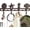 Rust Brown, variant on Comfify Hook Rack, Wall-Mounted, Cast Iron, 4-Hook, Antique White Finish