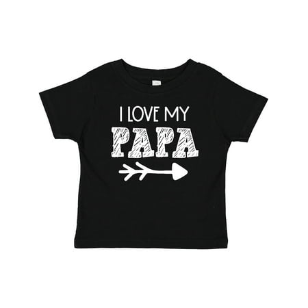 

Inktastic I Love My Papa with Arrow Gift Baby Boy or Baby Girl T-Shirt