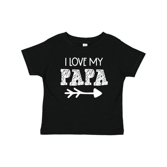 Inktastic I Love My Papa with Arrow Boys or Girls Baby T-Shirt
